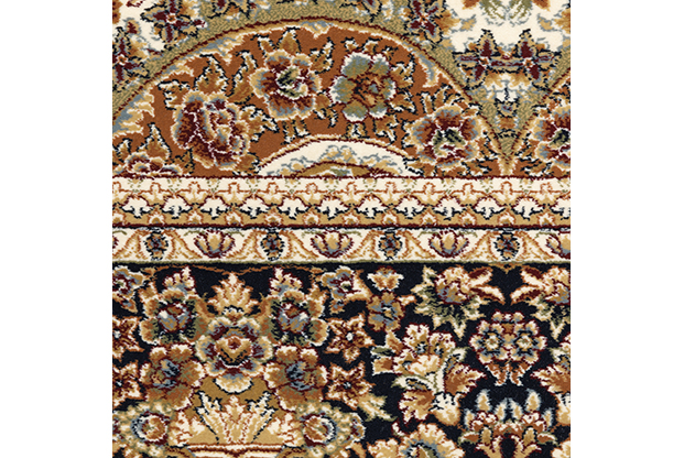 Traditional & Oriental Rugs Masterpiece 1802W Ivory - Beige & Black - Charcoal Machine Made Rug