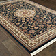 Traditional & Oriental Rugs Masterpiece 33B Medium Blue - Navy & Ivory - Beige Machine Made Rug