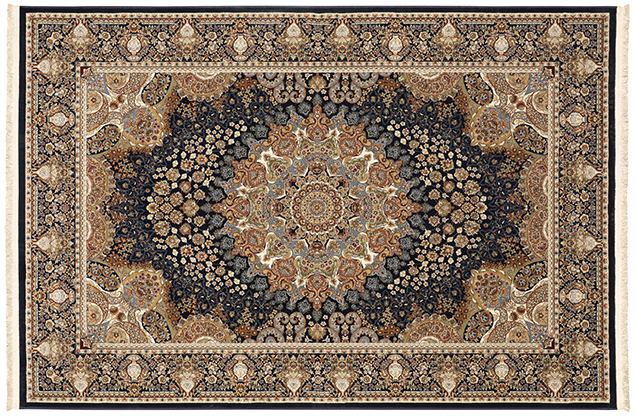 Traditional & Oriental Rugs Masterpiece 1802B Medium Blue - Navy Machine Made Rug