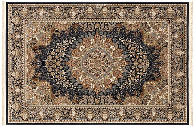 Traditional & Oriental Rugs Masterpiece 1802B Medium Blue - Navy Machine Made Rug