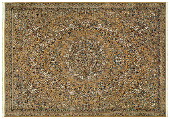 Traditional & Oriental Rugs Masterpiece 8022J Lt. Gold - Gold Machine Made Rug