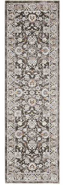 Traditional & Oriental Rugs Maharaja 70N Black - Charcoal Machine Made Rug