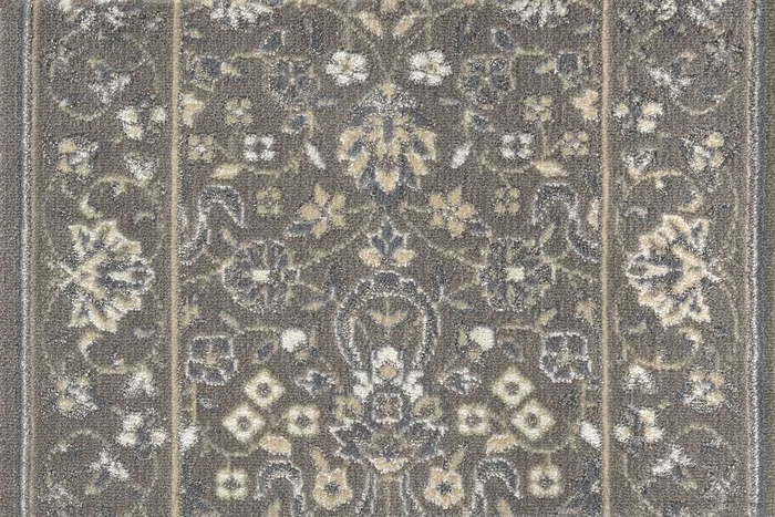 Hall & Stair Runner Rugs Glamour Collection Smoke Lt. Grey - Grey Machine Made Rug