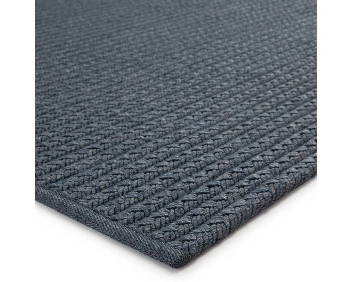 Flat Woven Rugs Nirvana Premium NIP02 Iver Medium Blue - Navy Machine Made Rug