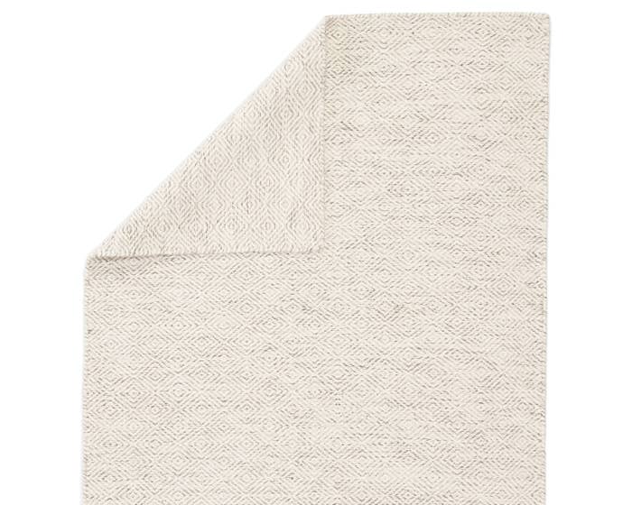 Contemporary & Modern Rugs Enclave ENC03 Bramble Ivory - Beige & Lt. Grey - Grey Hand Woven Rug
