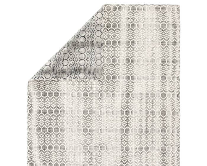 Contemporary & Modern Rugs Enclave Calliope ENC01 Ivory - Beige & Lt. Grey - Grey Hand Loomed Rug