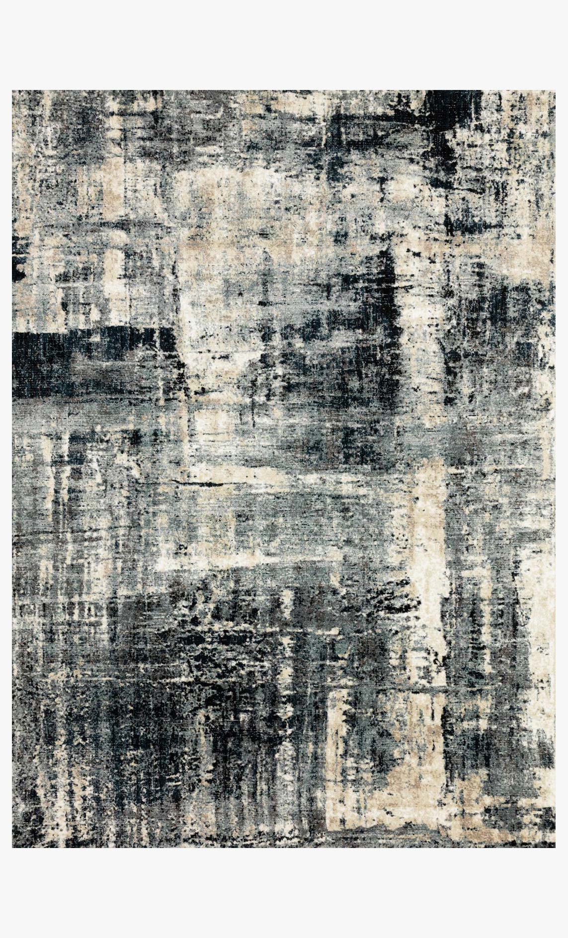 Contemporary Rugs & Transitional Rugs Augustus AGS-01 Navy Medium Blue - Navy & Ivory - Beige Machine Made Rug