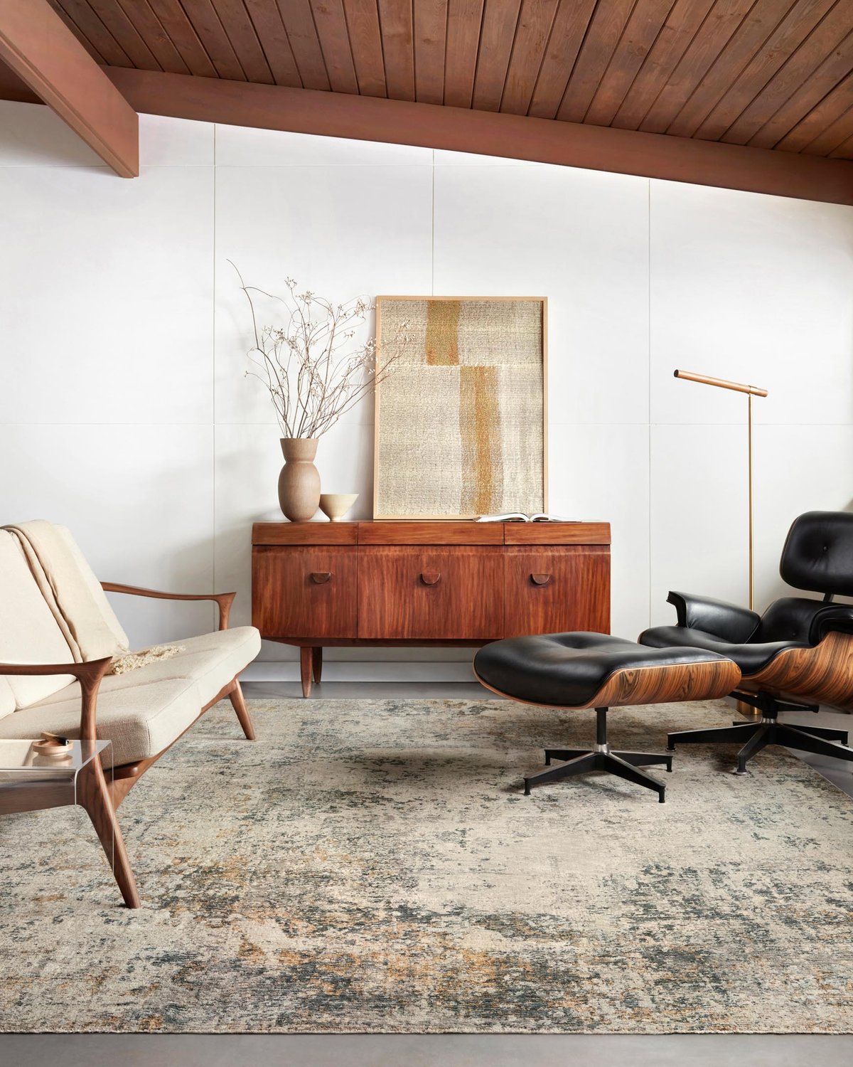 Contemporary Rugs & Transitional Rugs Axel AXE-04 Ocean/Beige Rust - Orange & Lt. Grey - Grey Machine Made Rug