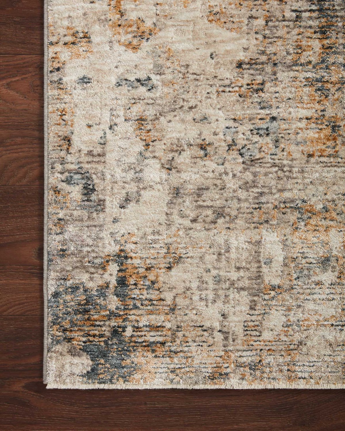 Contemporary Rugs & Transitional Rugs Axel AXE-04 Ocean/Beige Rust - Orange & Lt. Grey - Grey Machine Made Rug