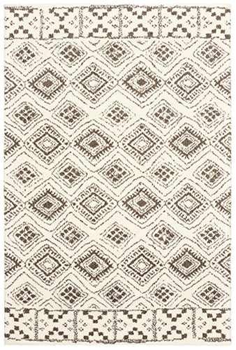 Transitional & Casual Rugs Verona 1330W Ivory - Beige & Black - Charcoal Machine Made Rug