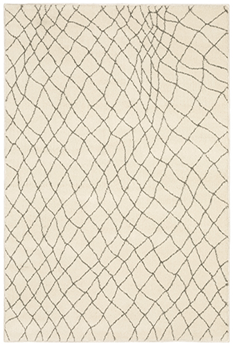Transitional & Casual Rugs Carson 738B Ivory - Beige & Black - Charcoal Machine Made Rug
