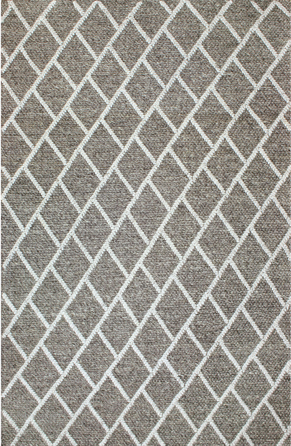 Transitional & Casual Rugs Flow FL-22 Ash Black - Charcoal & Ivory - Beige Hand Woven Rug