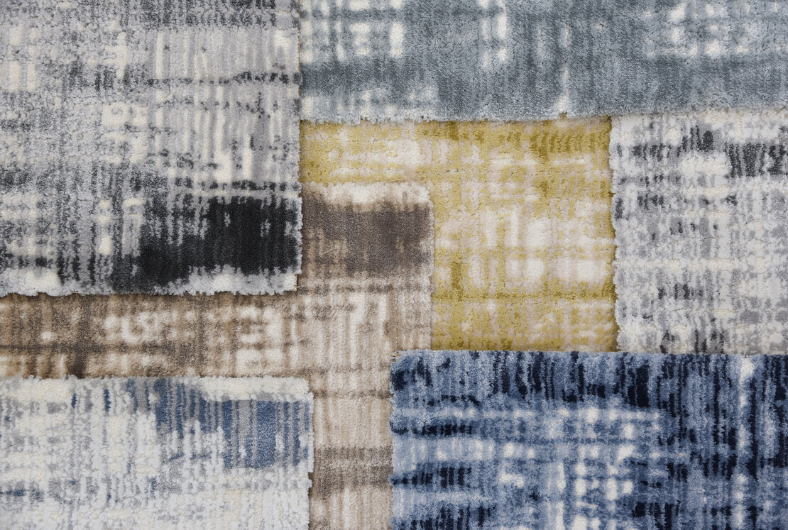 Custom Rugs, Runners & Rounds Lulubella Alabaster Lt. Grey - Grey & Ivory - Beige Machine Made Rug