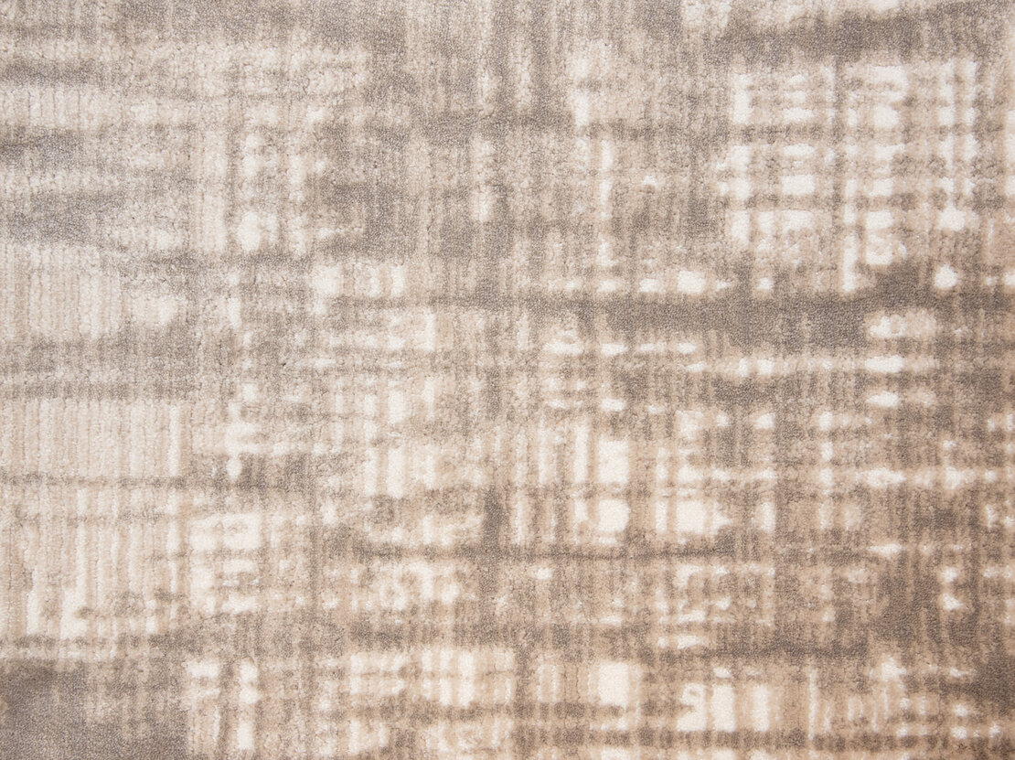 Custom Rugs, Runners & Rounds Lulubella Mink Lt. Brown - Chocolate & Ivory - Beige Machine Made Rug