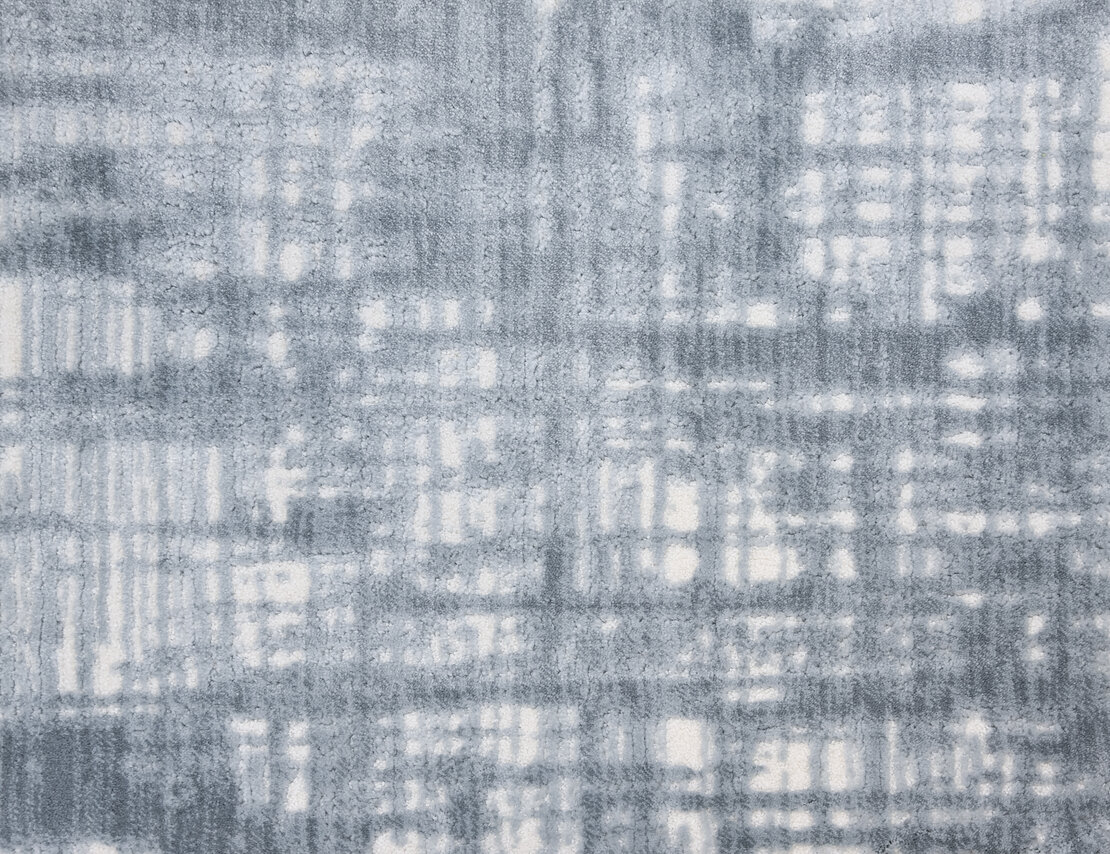 Custom & Wall to Wall Lulubella Ice Lt. Grey - Grey & Ivory - Beige Machine Made Rug