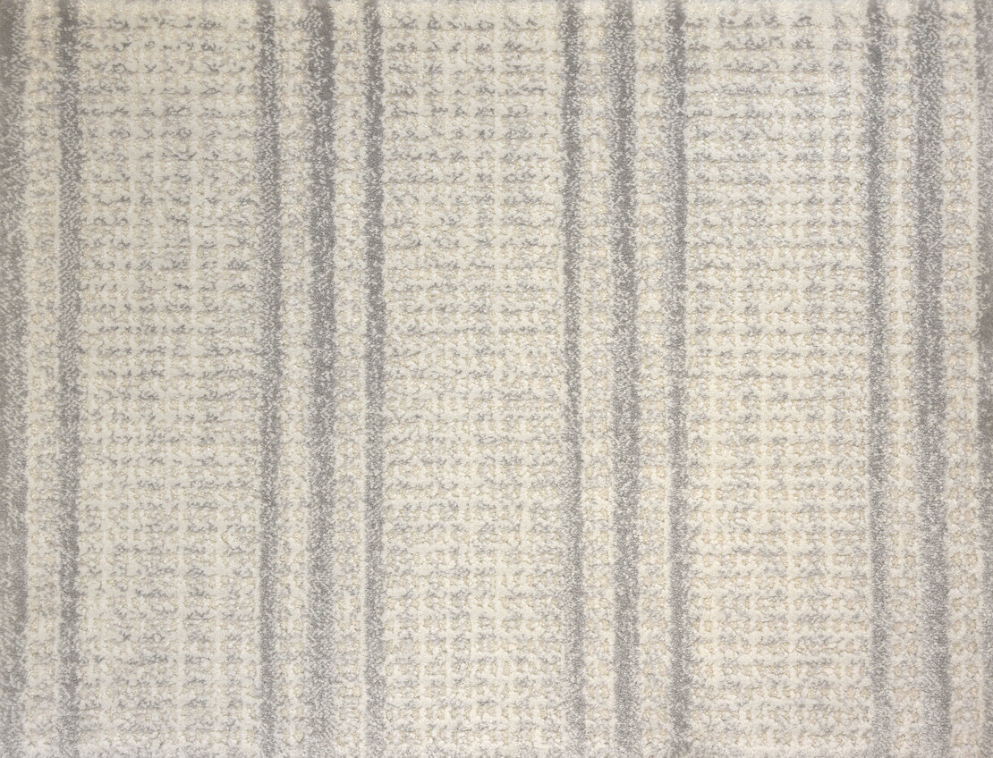 Custom Rugs, Runners & Rounds Jazabella Alabaster Lt. Grey - Grey & Ivory - Beige Machine Made Rug