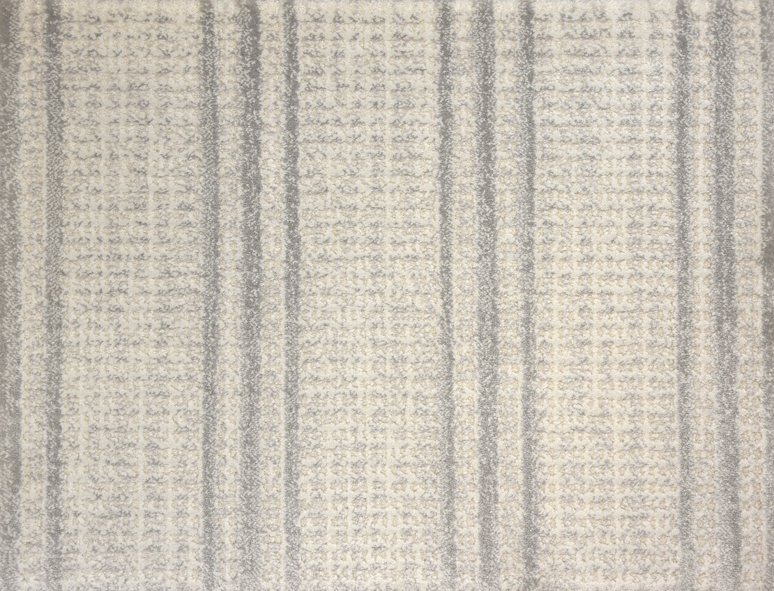 Custom & Wall to Wall Jazabella Alabaster Lt. Grey - Grey & Ivory - Beige Machine Made Rug