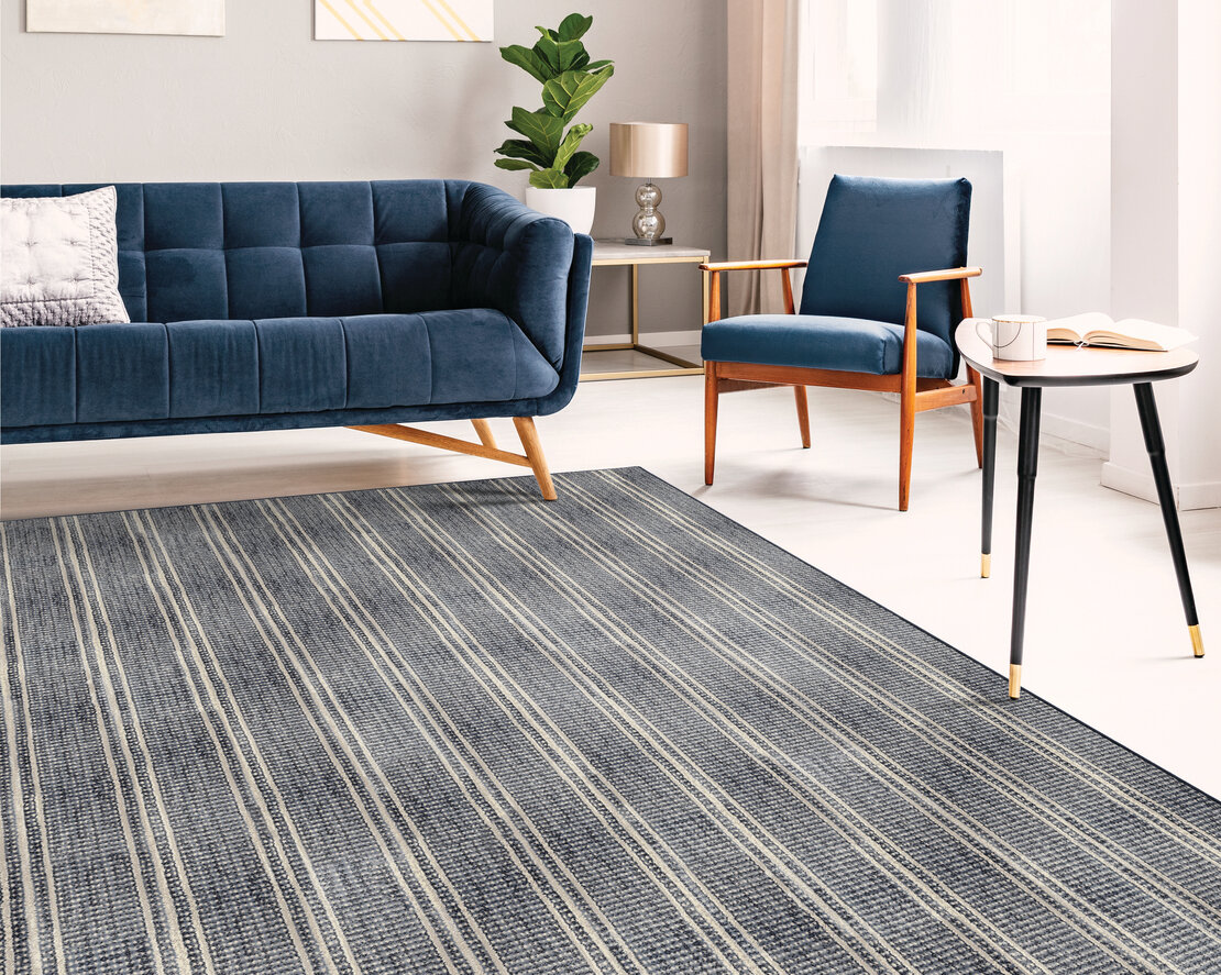 Custom Rugs, Runners & Rounds Jazabella Wave Lt. Grey - Grey & Ivory - Beige Machine Made Rug