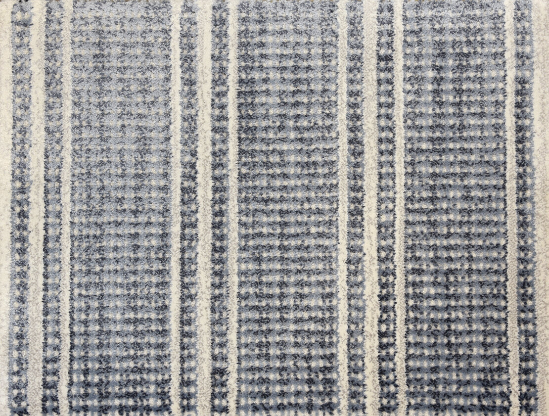Custom Rugs, Runners & Rounds Jazabella Ocean Black - Charcoal & Ivory - Beige Machine Made Rug