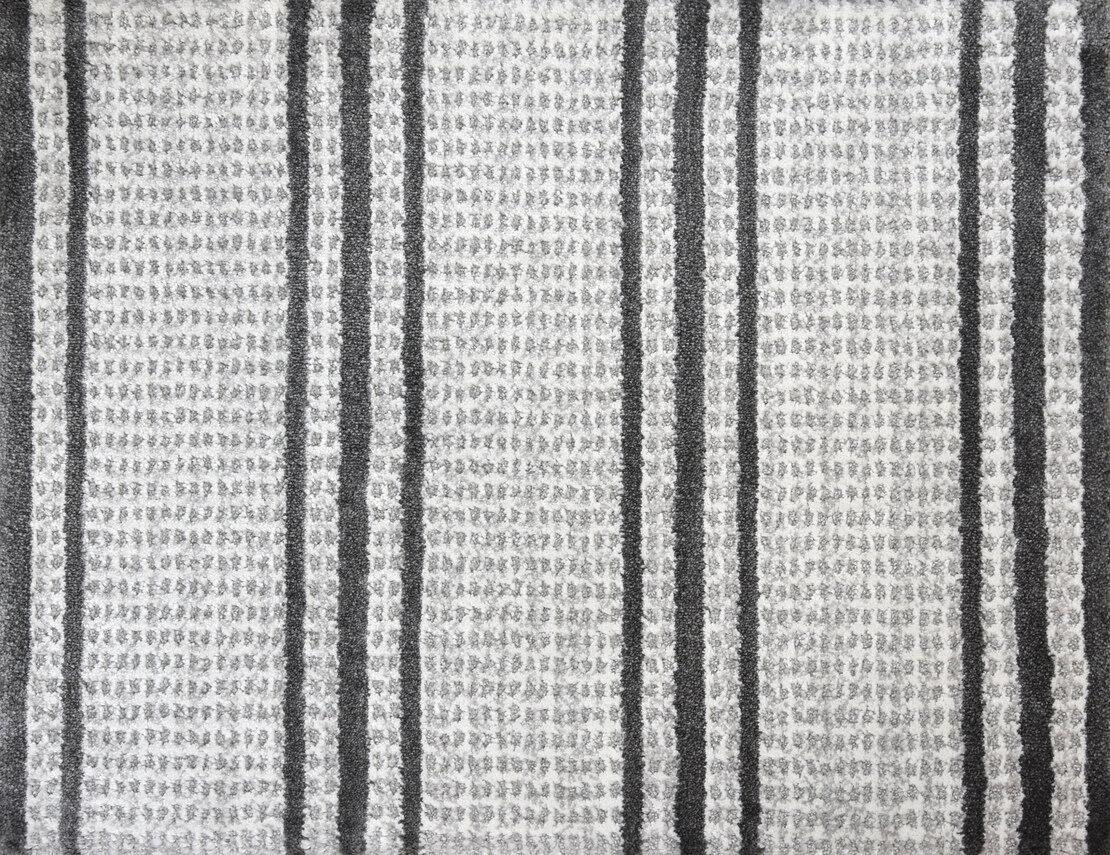 Custom Rugs, Runners & Rounds Jazabella Flannel Lt. Grey - Grey & Ivory - Beige Machine Made Rug