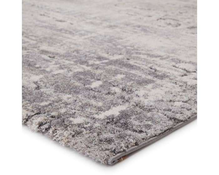 Shag Rugs Ferris FRR02 Benton Lt. Grey - Grey & Ivory - Beige Machine Made Rug