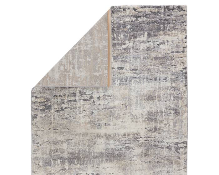 Shag Rugs Ferris FRR02 Benton Lt. Grey - Grey & Ivory - Beige Machine Made Rug