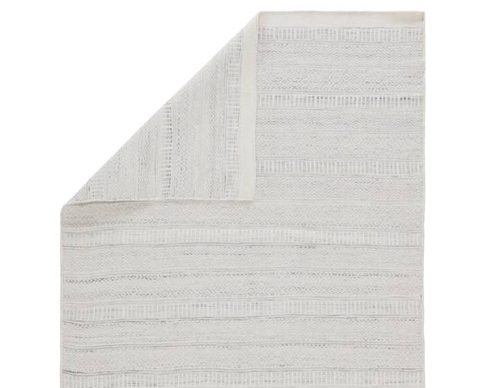 Flat Woven Rugs Penrose PNR01 Parson Ivory - Beige & Lt. Grey - Grey Hand Woven Rug