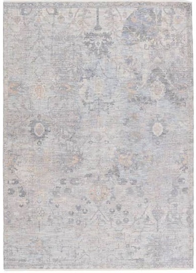 Contemporary Rugs & Transitional Rugs Ballad BLA04 Seraph Lt. Grey - Grey & Ivory - Beige Machine Made Rug