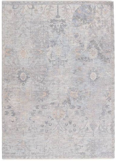 Contemporary & Transitional Rugs Ballad BLA04 Seraph Lt. Grey - Grey & Ivory - Beige Machine Made Rug