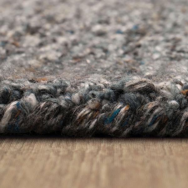 Contemporary Rugs & Transitional Rugs Haberdasher Graphite Medium Blue - Navy & Lt. Brown - Chocolate Hand Tufted Rug