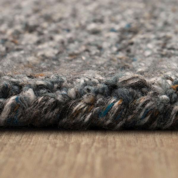 Contemporary & Transitional Rugs Haberdasher Graphite Medium Blue - Navy & Lt. Brown - Chocolate Hand Tufted Rug