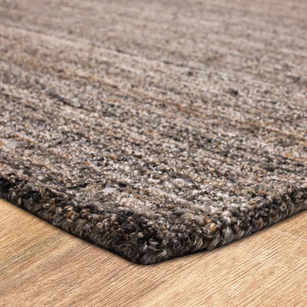 Contemporary & Transitional Rugs Haberdasher Stucco Lt. Brown - Chocolate & Lt. Grey - Grey Hand Tufted Rug