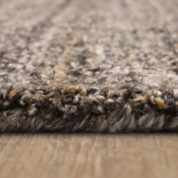 Contemporary Rugs & Transitional Rugs Haberdasher Stucco Lt. Brown - Chocolate & Lt. Grey - Grey Hand Tufted Rug