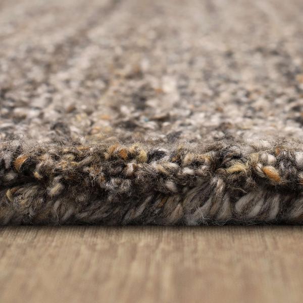 Contemporary & Transitional Rugs Haberdasher Stucco Lt. Brown - Chocolate & Lt. Grey - Grey Hand Tufted Rug