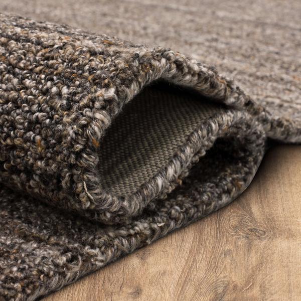 Contemporary Rugs & Transitional Rugs Haberdasher Stucco Lt. Brown - Chocolate & Lt. Grey - Grey Hand Tufted Rug
