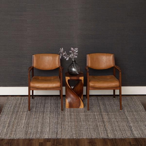 Contemporary Rugs & Transitional Rugs Haberdasher Stucco Lt. Brown - Chocolate & Lt. Grey - Grey Hand Tufted Rug