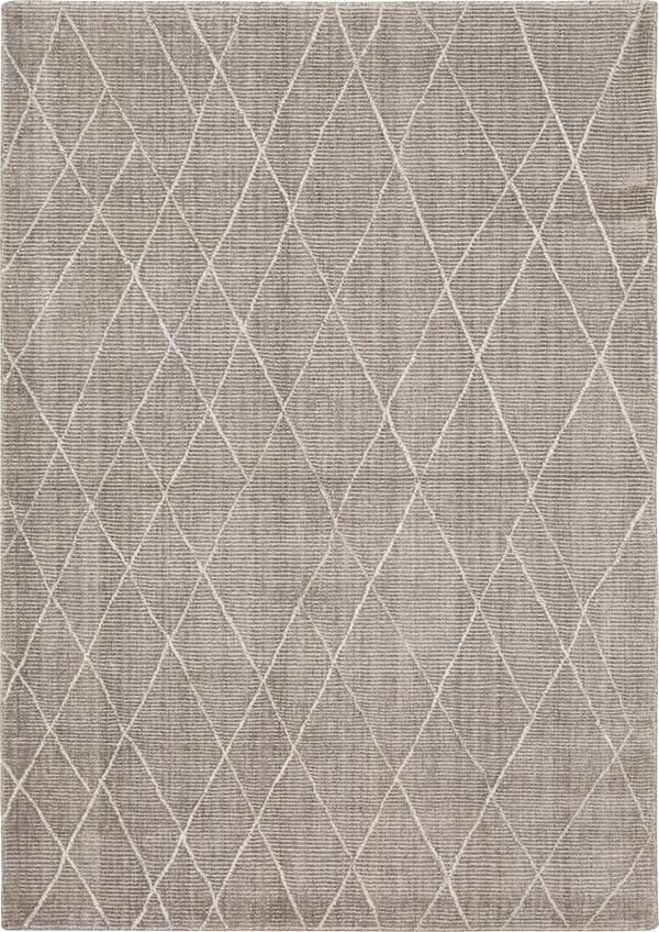 Contemporary & Modern Rugs Tangier Deviation Taupe Camel - Taupe & Ivory - Beige Hand Tufted Rug
