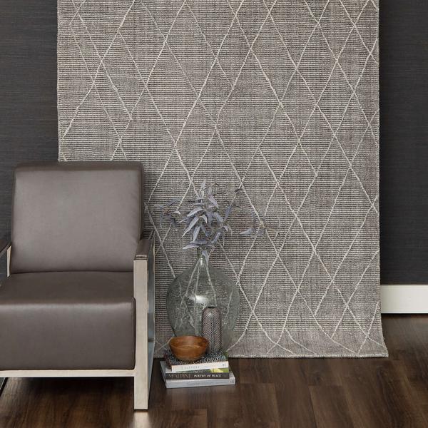 Contemporary & Modern Rugs Tangier Deviation Taupe Camel - Taupe & Ivory - Beige Hand Tufted Rug