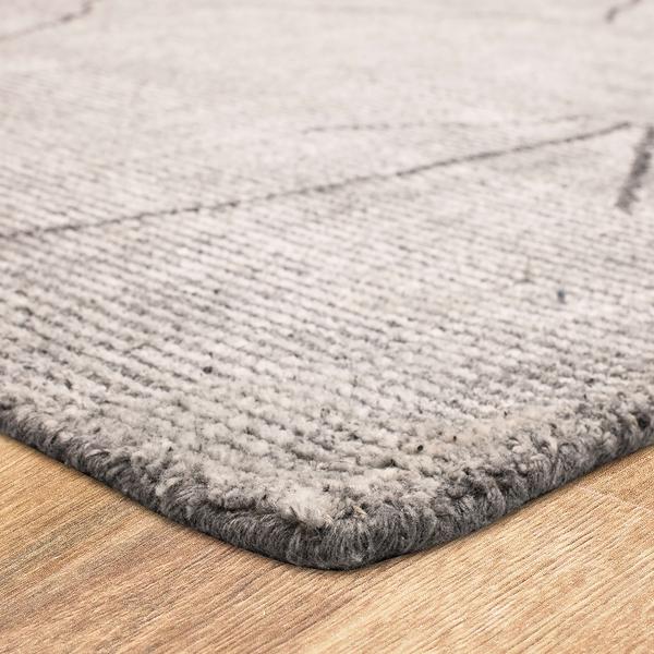 Transitional & Casual Rugs Tangier Meknes Charcoal Lt. Grey - Grey & Black - Charcoal Hand Tufted Rug