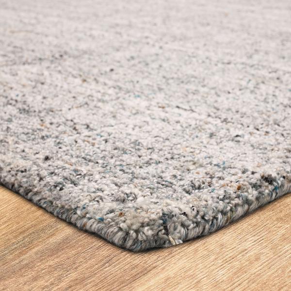 Contemporary Rugs & Transitional Rugs Haberdasher Silver Lt. Grey - Grey & Lt. Blue - Blue Hand Tufted Rug