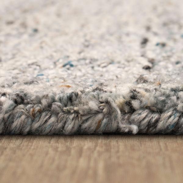 Contemporary & Transitional Rugs Haberdasher Silver Lt. Grey - Grey & Lt. Blue - Blue Hand Tufted Rug