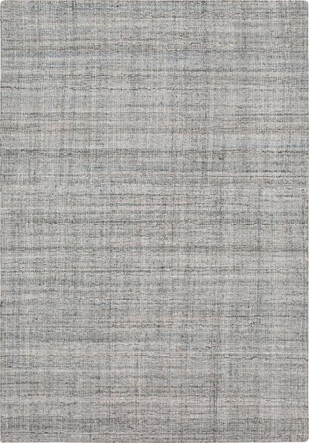 Contemporary & Transitional Rugs Haberdasher Silver Lt. Grey - Grey & Lt. Blue - Blue Hand Tufted Rug