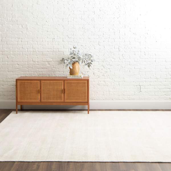 Contemporary & Transitional Rugs Gemini Ivory Ivory - Beige Hand Loomed Rug