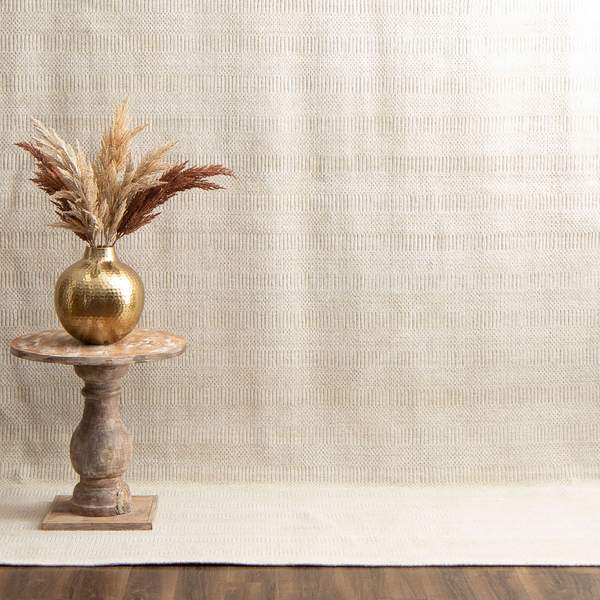 Contemporary Rugs & Transitional Rugs Gemini Ivory Ivory - Beige Hand Loomed Rug