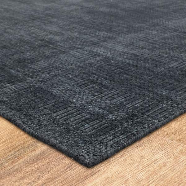 Contemporary & Transitional Rugs Gemini Charcoal Black - Charcoal Hand Loomed Rug