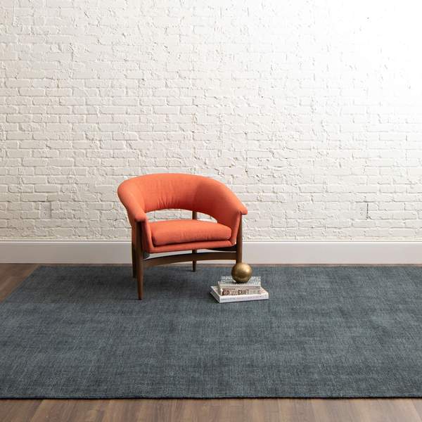 Contemporary & Modern Rugs Gemini Charcoal Black - Charcoal Hand Loomed Rug