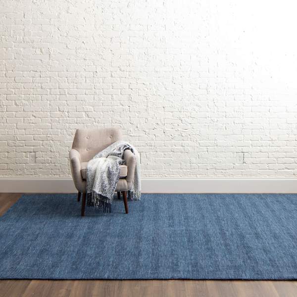 Contemporary Rugs & Transitional Rugs Gemini Navy Medium Blue - Navy Hand Loomed Rug