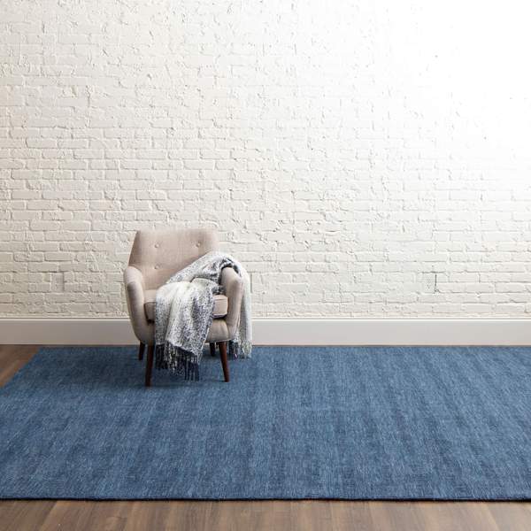 Contemporary & Transitional Rugs Gemini Navy Medium Blue - Navy Hand Loomed Rug