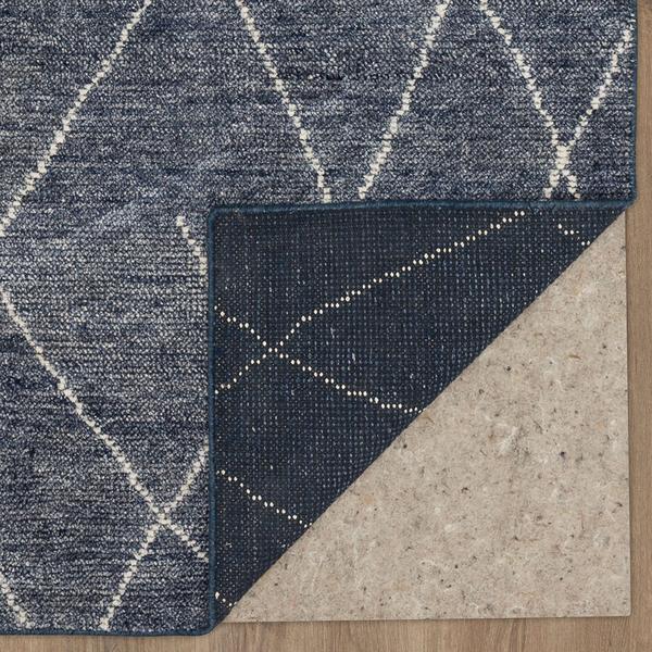 Transitional & Casual Rugs Tangier Spartel Blue Steel Medium Blue - Navy & Ivory - Beige Hand Loomed Rug