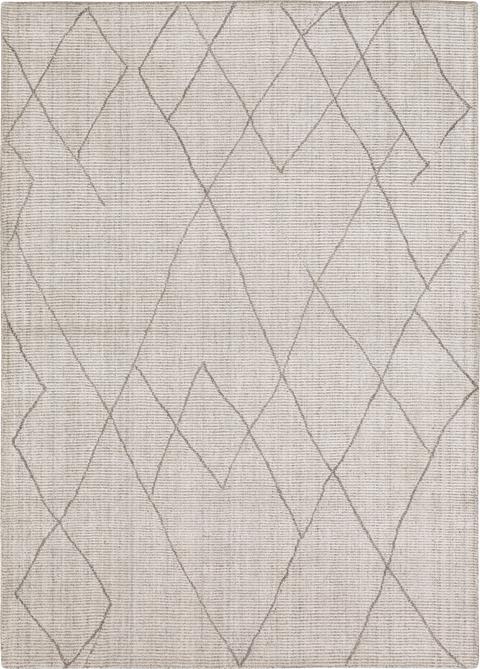 Transitional & Casual Rugs Tangier Tribal Diamond Silver Lt. Grey - Grey & Black - Charcoal Hand Loomed Rug
